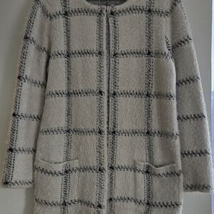 Plaid Women's Window Pane Plaid Duster